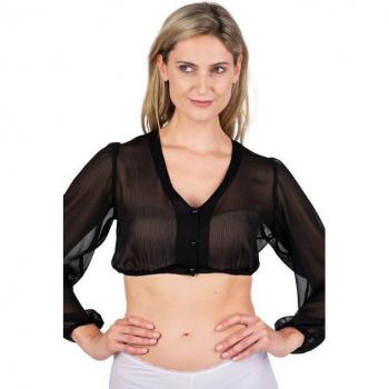 Spieth & Wensky Dirndlbluse – Schwarze Version, Größe 48