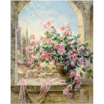 GATYZTORY Flower Oil Painting by Numbers Set