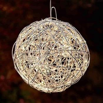 Madison Outdoor Solar Hanging Nest Light
