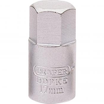 Draper 17mm Hexagon Drain Plug Key