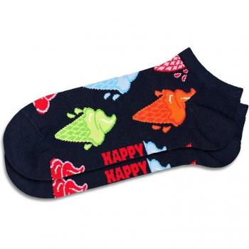 Marineblaue Eiskrem Low Socken