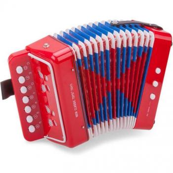 Acordeón Clásico Rojo para Niños