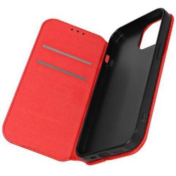 Tapa con Tarjetero y Soporte Vídeo Roja para iPhone 15
