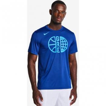Vêtement Nike Hommes Basket Grec Olympique – couleur bleue, S