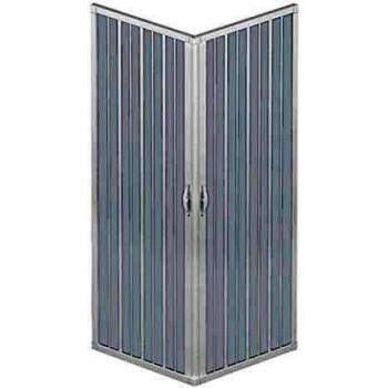 Paroi de douche Acquario 80x100 cm en PVC avec accès central