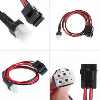 30Amp 6-Pin DC Power Connector for Kenwood