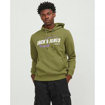 Jack & Jones Hoodie para hombre en color verde