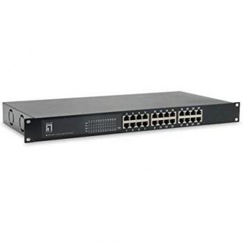 LevelOne 24-Port Gigabit Ethernet PoE Switch, 802.3at/af, 500W