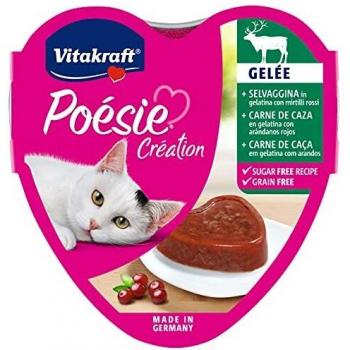 Vitakraft Latita Poésie gelatina con carne de caza, arándanos y hierbas 85 gr comida húmeda gato