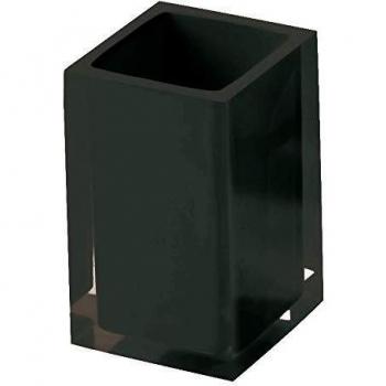 Portaspazzolini Gedy serie Rainbow colore nero