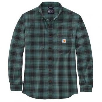 Camicia a Quadri Flanella Carhartt Rugged Flex Nero Verde S