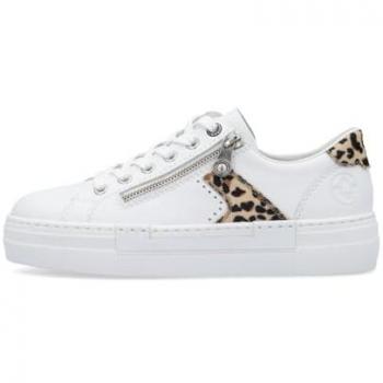 Rieker Women's White Combination Trainers N4924-81 Size 6.5