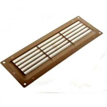 Fixed Louvre Air Vent with Flyscreen for Openings up to 9 x 3 229mm x 76mm