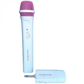 Easy Karaoke Wireless Mic – Pink & White