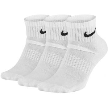 Nike Three Pack Quarter Socks Men's Unisex White/Black 11-14.5 XL