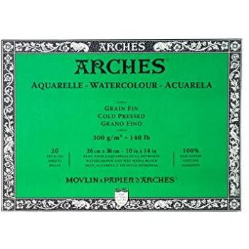 Libro di Acquarello Arches 20 fogli 300g