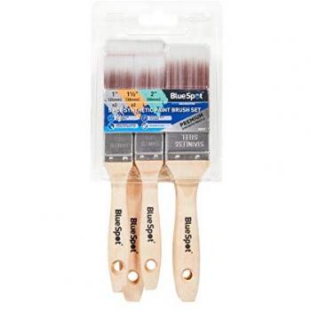 BlueSpot 5-Piece Synthetic Paint Brushes with Wooden Handles