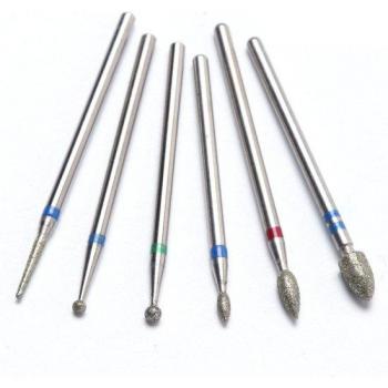 Ensemble de brosses carbure pour manucure
