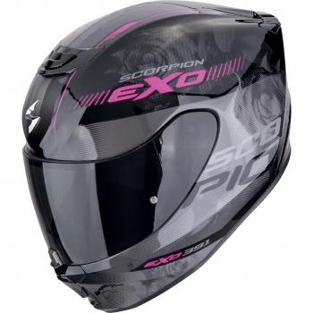 Casco Integrale Scorpion EXO‑391 AVA Nero & Rosa XS