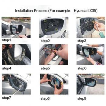 Luces de señal LED amarillo 12V, 14 SMD para retrovisor coche, pack de 2
