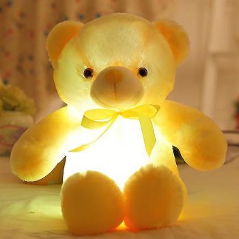 Osito de Peluche Brillante 30cm Regalo Navideño