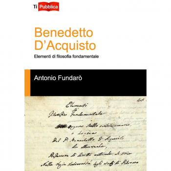 Benedetto d'Acquisto. Elementi di filosofia fondamentale