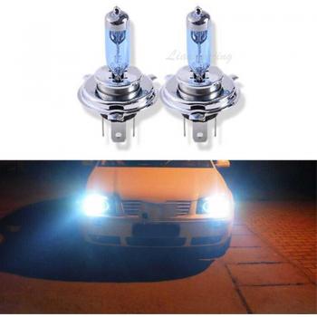 2Pcs 12V 100W Halogen Headlight Bulbs 2800lm 5000K Xenon White