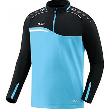 JAKO Herren Competition 2.0 Ziptop, Aqua/Schwarz, L