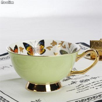 Ceramic Butterfly Design Coffee and Tea Set