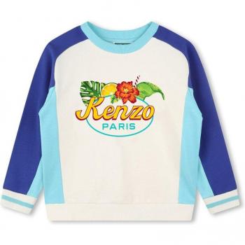 Molleton Kenzo Kids Bleu 3A – Sweat‑shirt garcon