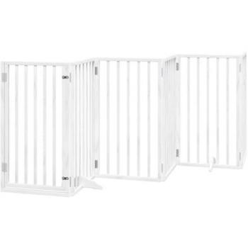 Foldable 12-Panel Dog Gate with Door