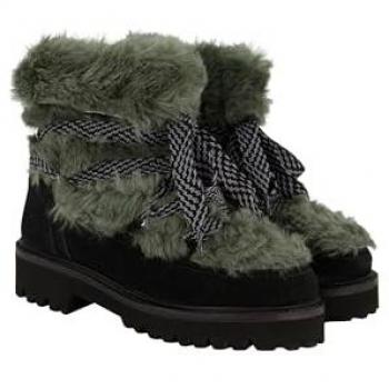 Ulla Popken Damen Boots in Schwarz