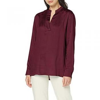 Seidensticker Damen‑Satin‑Bluse, Langarm, schlupfig, 100 % Viskose, uni