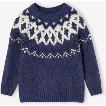 Blusa Juvenil Jacquard Azul Pizarra VERTBAUDET