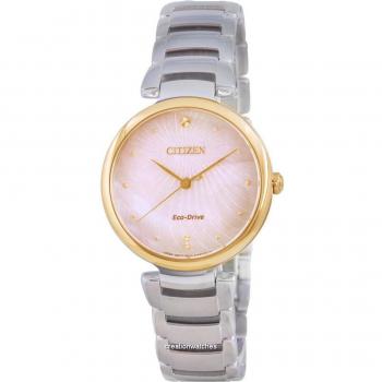 Reloj elegante Citizen Eco-Drive con esfera madre de perla