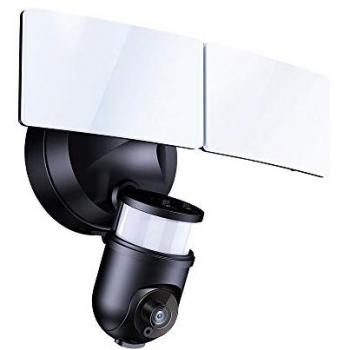 ENER-J Wifi Outdoor Security Kit with IP Camera and twin LED Floodlight, 2 way audio, Black