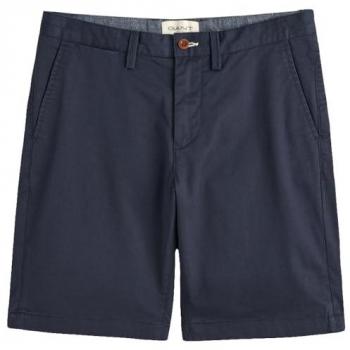 Gant Herren‑Shorts Slim Fit Marineblau – 34 (Baumwolle)
