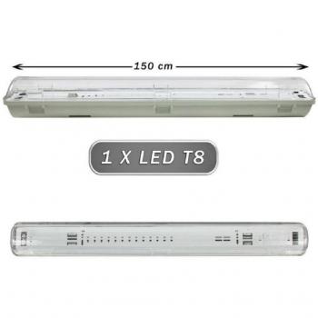Plafoniera Stagna 150cm con Neon LED T8 G13