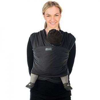 Écharpe de portage extensible Tricot Slen Organic Gris Foncé