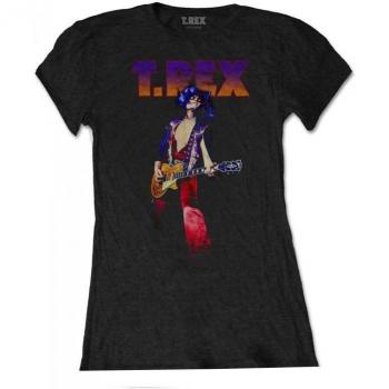 T-Rex Rockin' Damen Baumwoll-Tee S schwarz