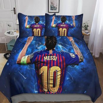 Juego de sábanas Messi con diseño 3D