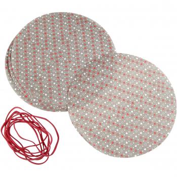 Dr. Oetker 8er Set Einmachglas Deckchen mit Gummis