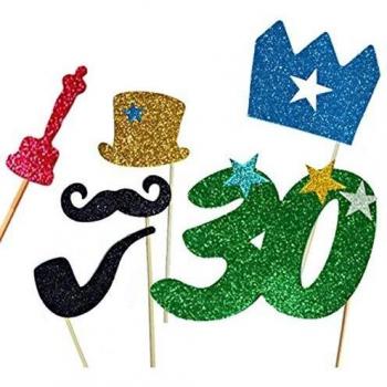 Photocall Uomo Felice 30 Anni 6 Pezzi
