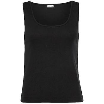 Lascana Damen Rippstrick Pyjamaoberteil Schwarz Gr. 32/34
