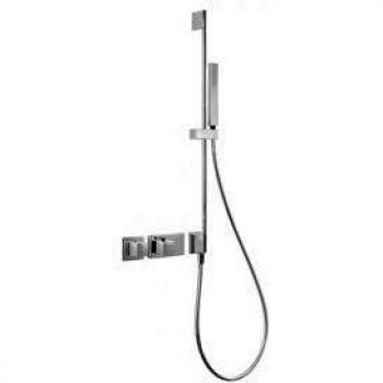 Trois Griferia – Douche thermostatique à encastrer avec barre coulissante