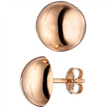 Ohrstecker Rund 925 Sterling Silber Rotgold Vergoldet