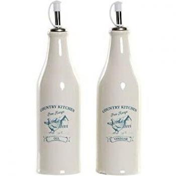 Huilier DKD Home Décor Twin White-Green Pieces – 6.1″ by 6.1″ tall 9