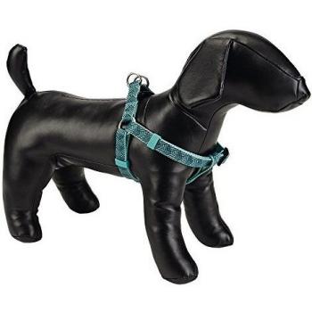 Hondentuig BZ nylon Geo donkergroen 35-60cm