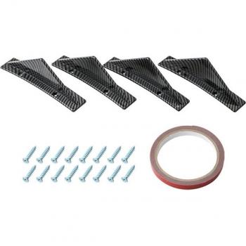 Accesorios de estilo para coche, difusor trasero universal, 4 piezas