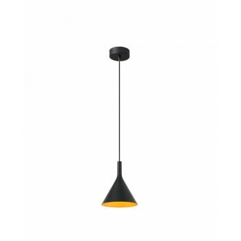 Pam LED Large Dome Ceiling Pendant Light Black, Gold